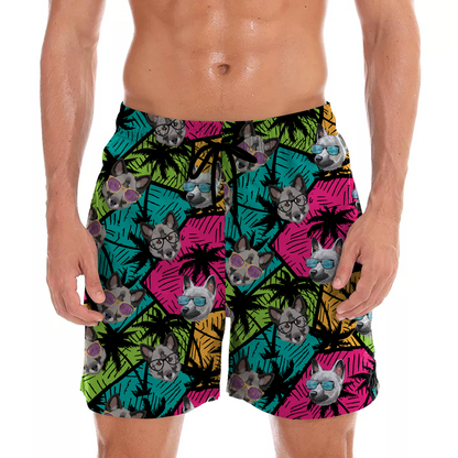 Norwegian Elkhound - Aloha Hawaiian Shorts V1
