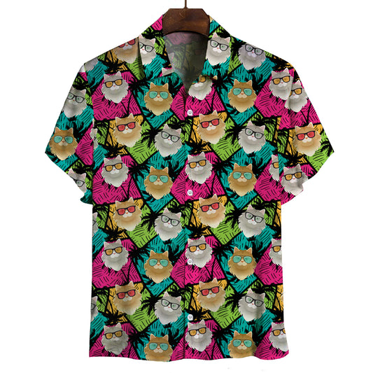 Aloha Hawaiian Norwegian Forest Cat Shirt V1
