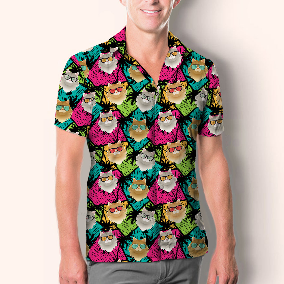 Aloha Hawaiian Norwegian Forest Cat Shirt V1