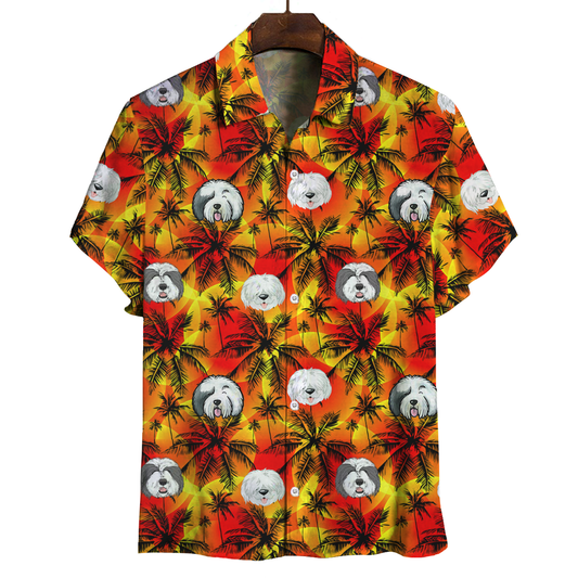Aloha Hawaiian Old English Sheepdog Shirt V2