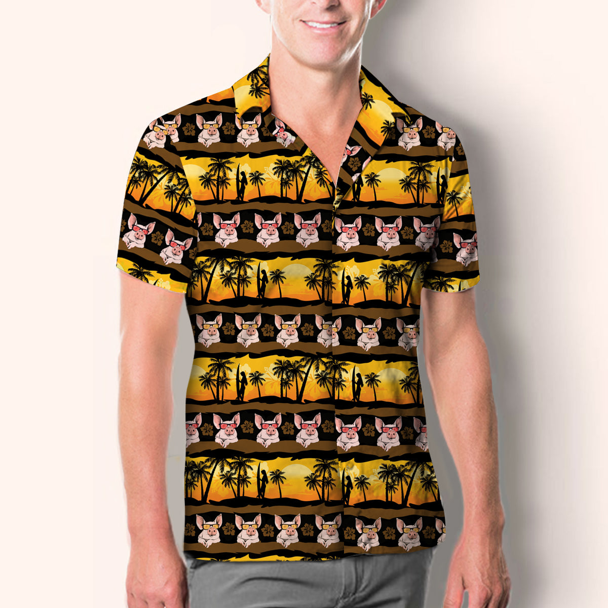 Chemise de cochon hawaïen Aloha V1