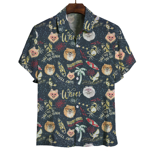 Aloha Hawaiian Pomeranian Shirt V2