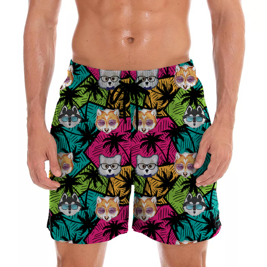 Pomsky - Aloha Hawaiian Shorts V1