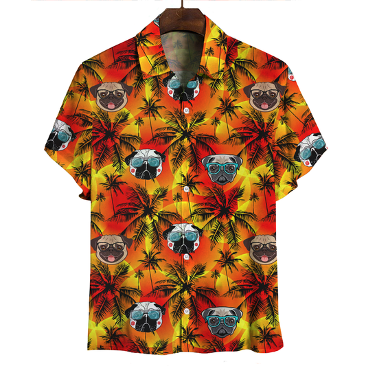 Aloha Hawaiian Pug Shirt V2