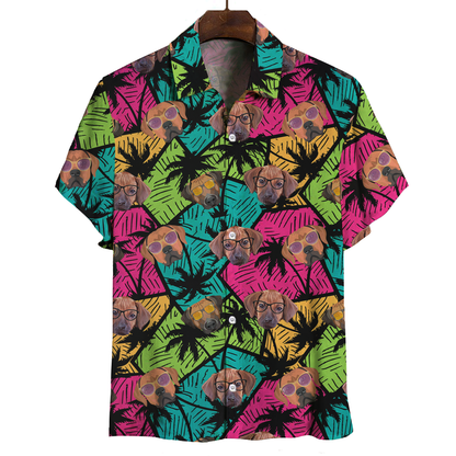 Chemise hawaïenne Rhodesian Ridgeback Aloha V1