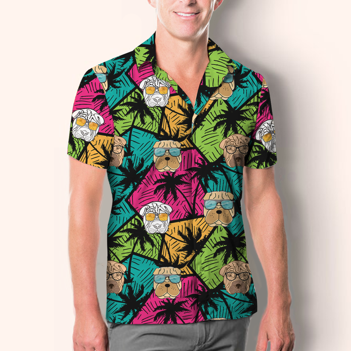 Aloha Hawaiian Shar Pei Shirt V1