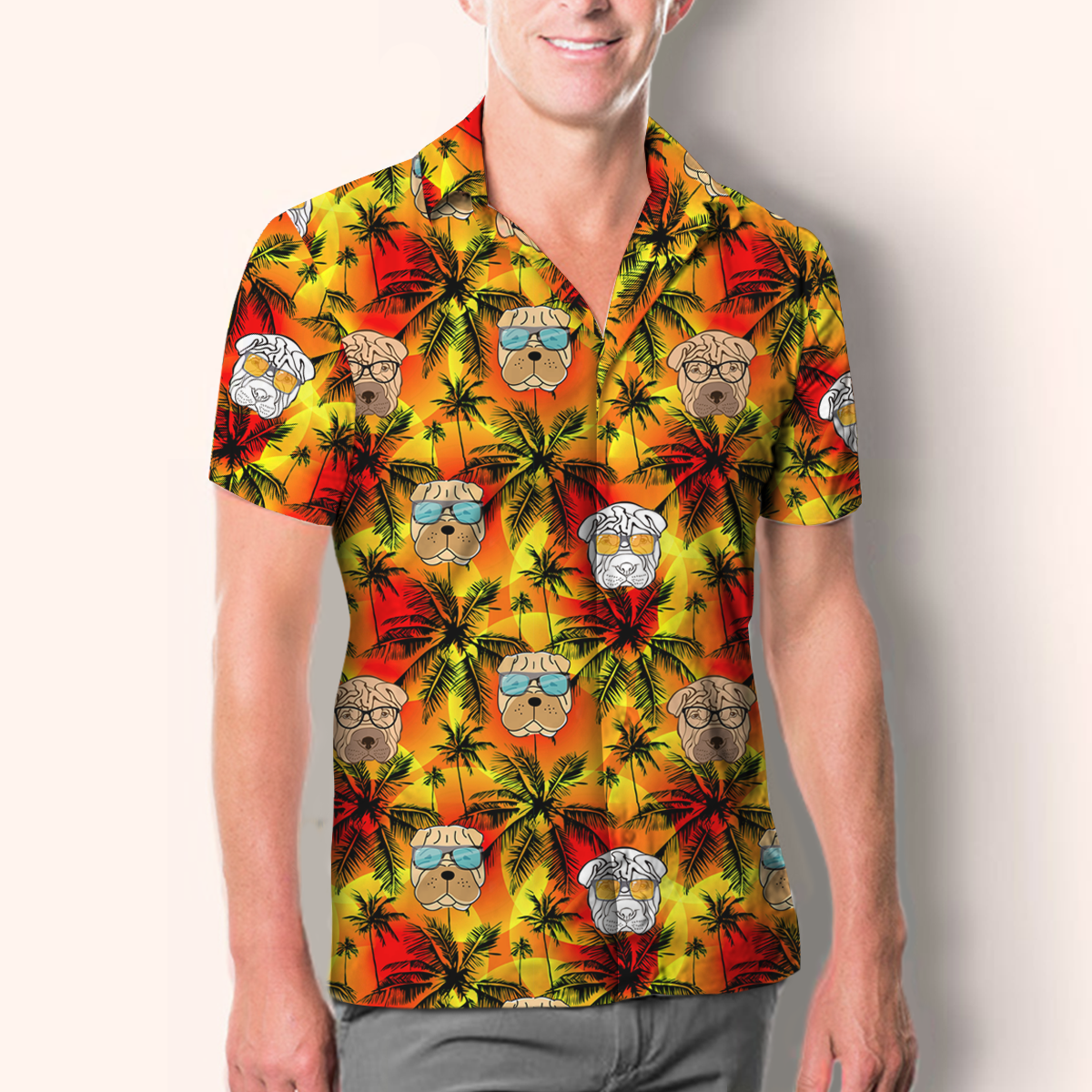 Aloha Hawaiian Shar Pei Shirt V2
