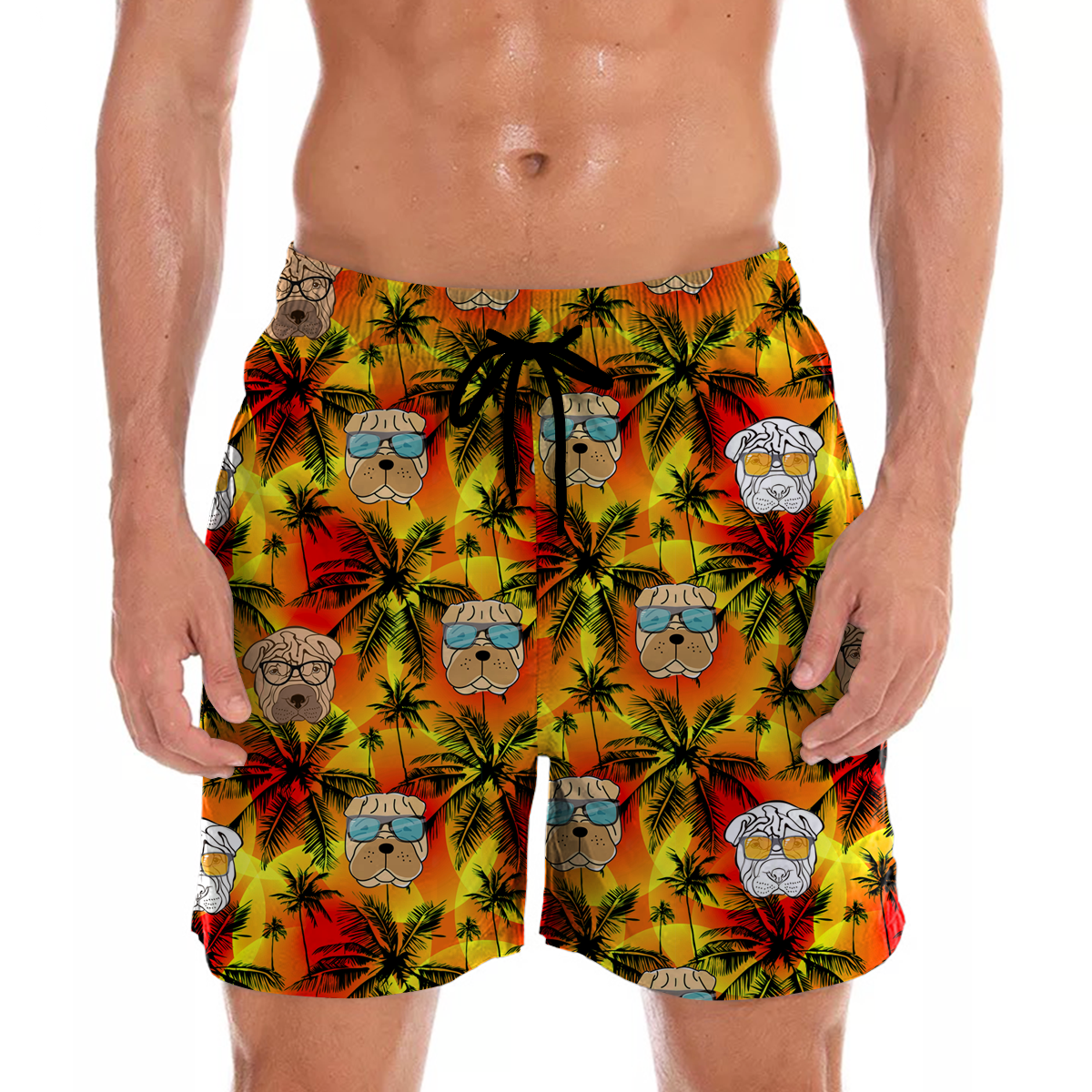 Shar Pei - Aloha Hawaiian Shorts V2