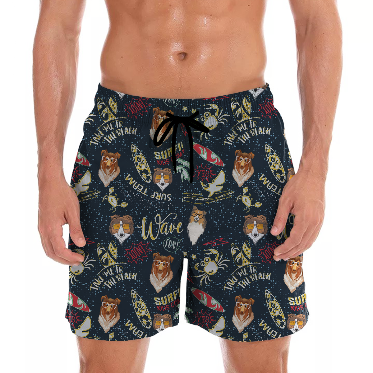 Shetland Sheepdog - Aloha Hawaii-Shorts V3