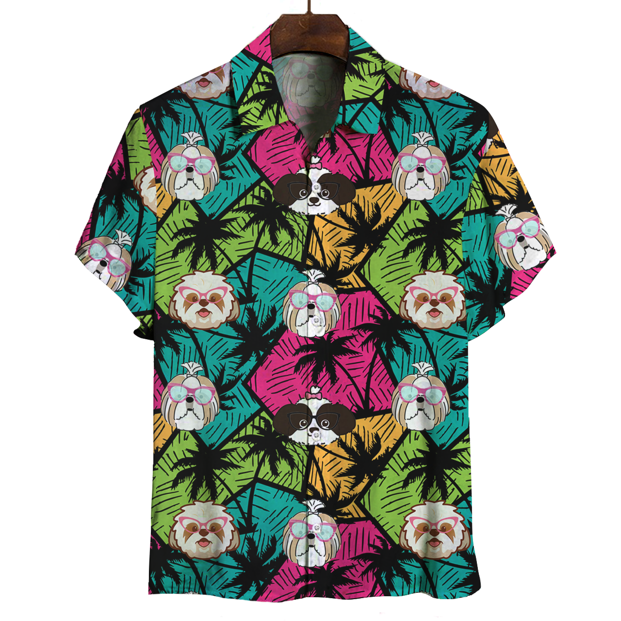 Aloha Hawaiian Shih Tzu Shirt V1