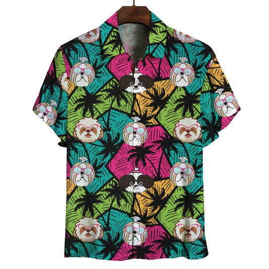 Aloha Hawaiian Shih Tzu Shirt V1
