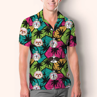 Aloha Hawaiian Shih Tzu Shirt V1