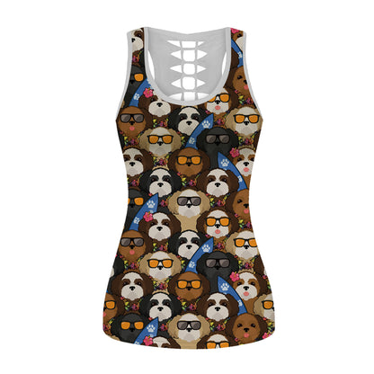 Aloha Hawaiian Shih Tzu Tank Top V4