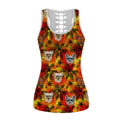 Aloha Hawaiian Yorkshire Terrier Tank Top V2