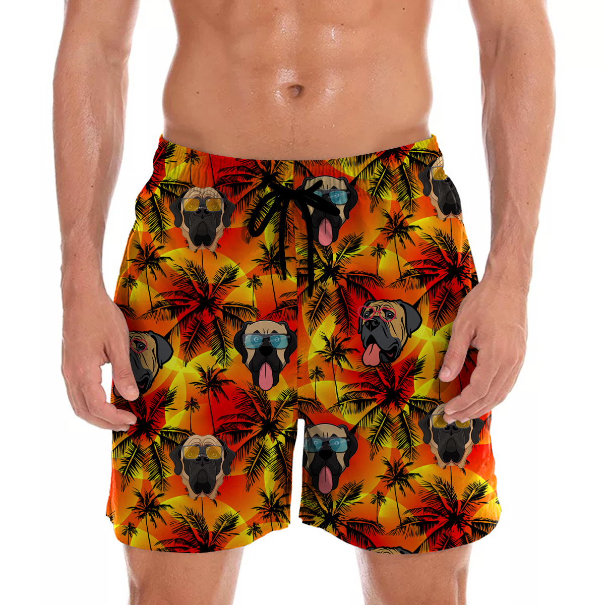 Mastiff anglais - Aloha Hawaiian Shorts V2