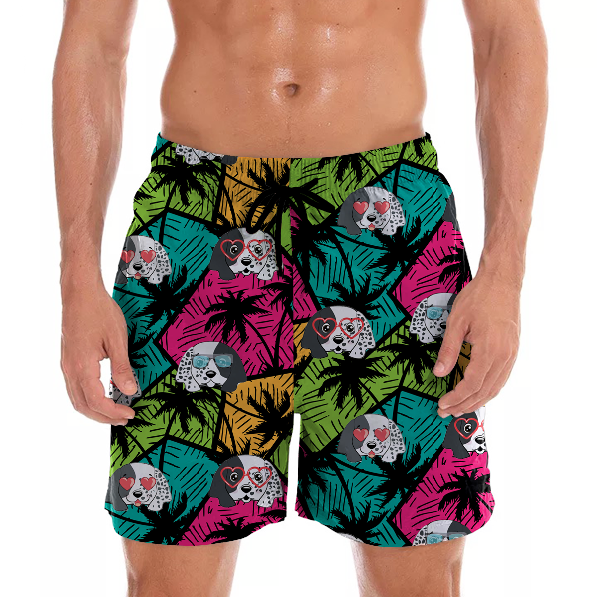 Englischer Setter - Aloha Hawaiian Shorts V1
