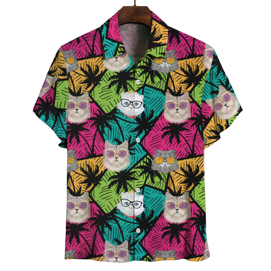 Aloha Hawaiianisches Perserkatzen-Shirt V1