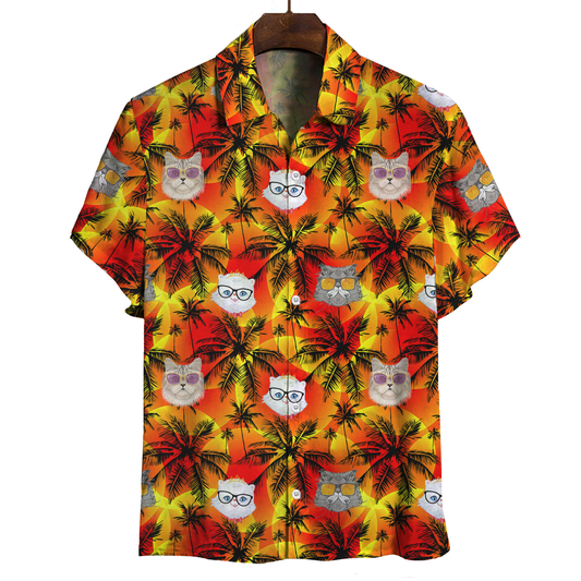Chemise chat persan hawaïen Aloha V2