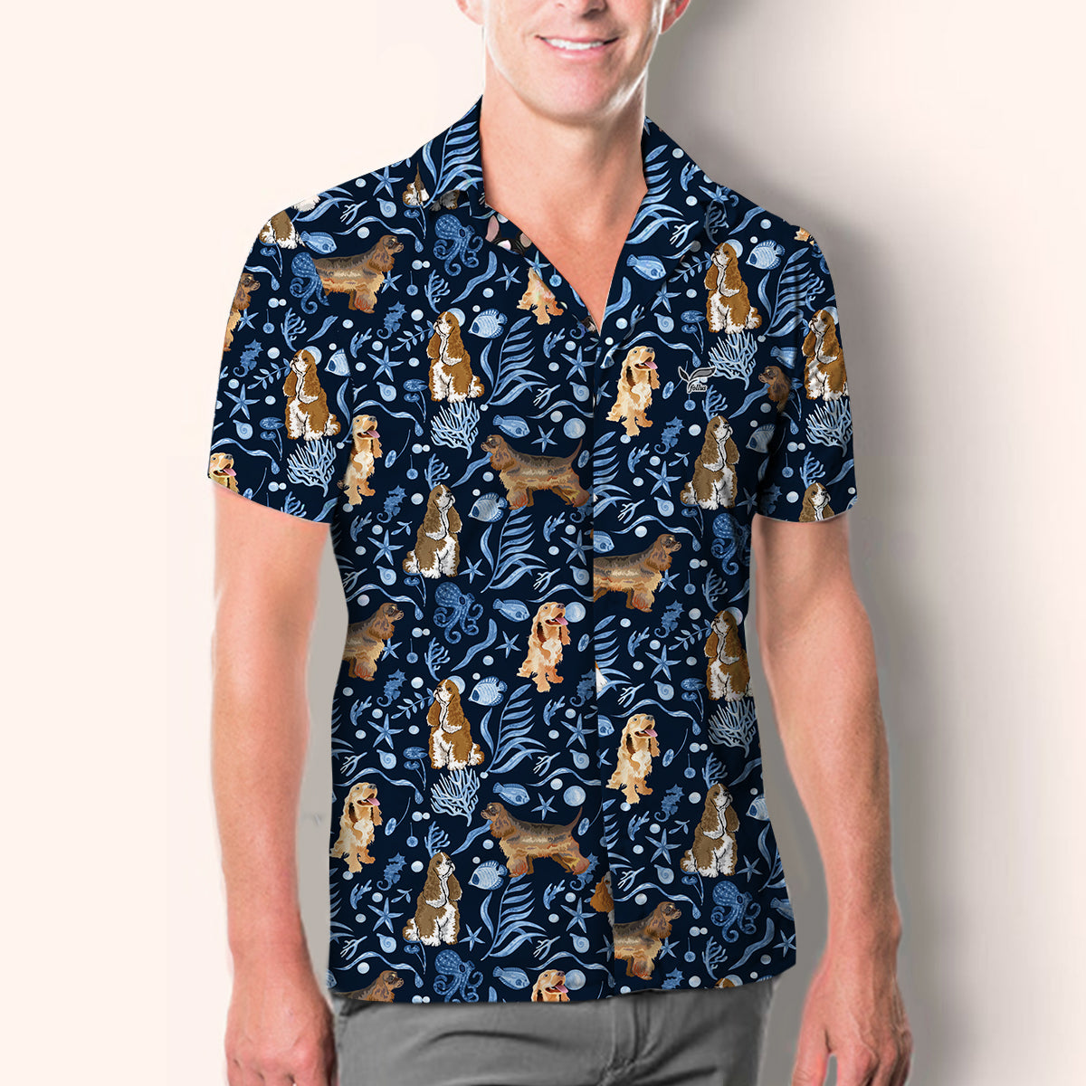 Amerikanischer Cocker Spaniel - Hawaiihemd V5