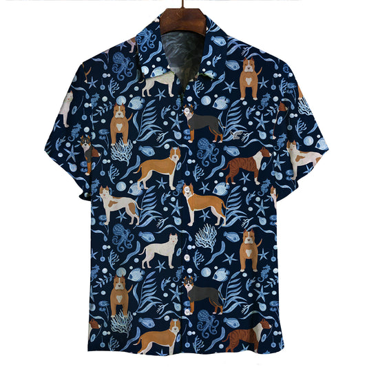 American Staffordshire Terrier - Hawaiian Shirt V3