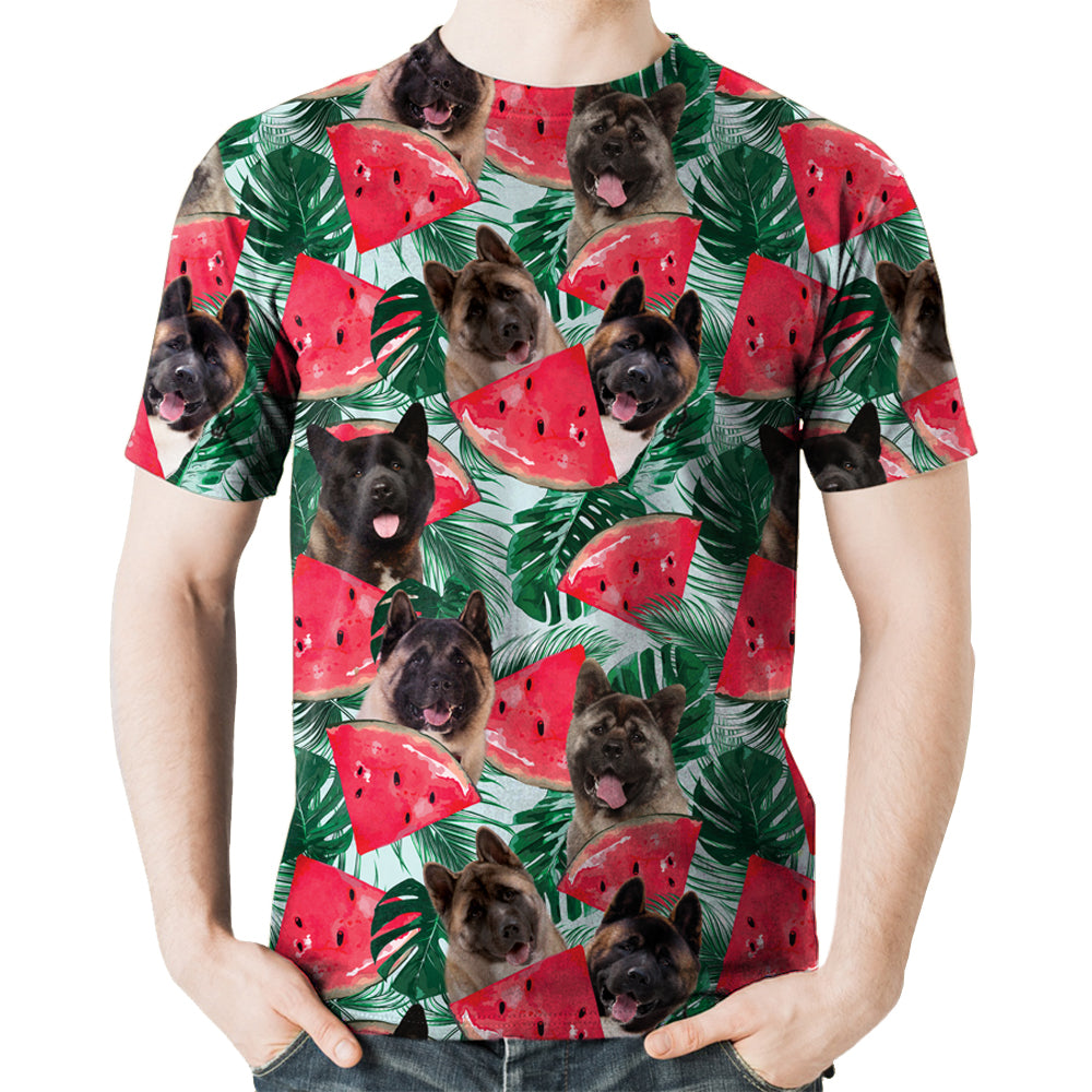Akita américain - T-Shirt hawaïen V1