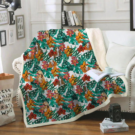 American Cocker Spaniel - Colorful Blanket V1