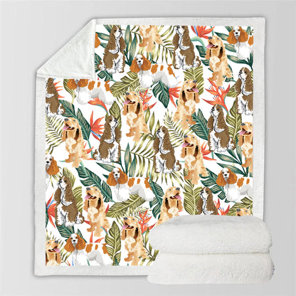 American Cocker Spaniel - Colorful Blanket V3