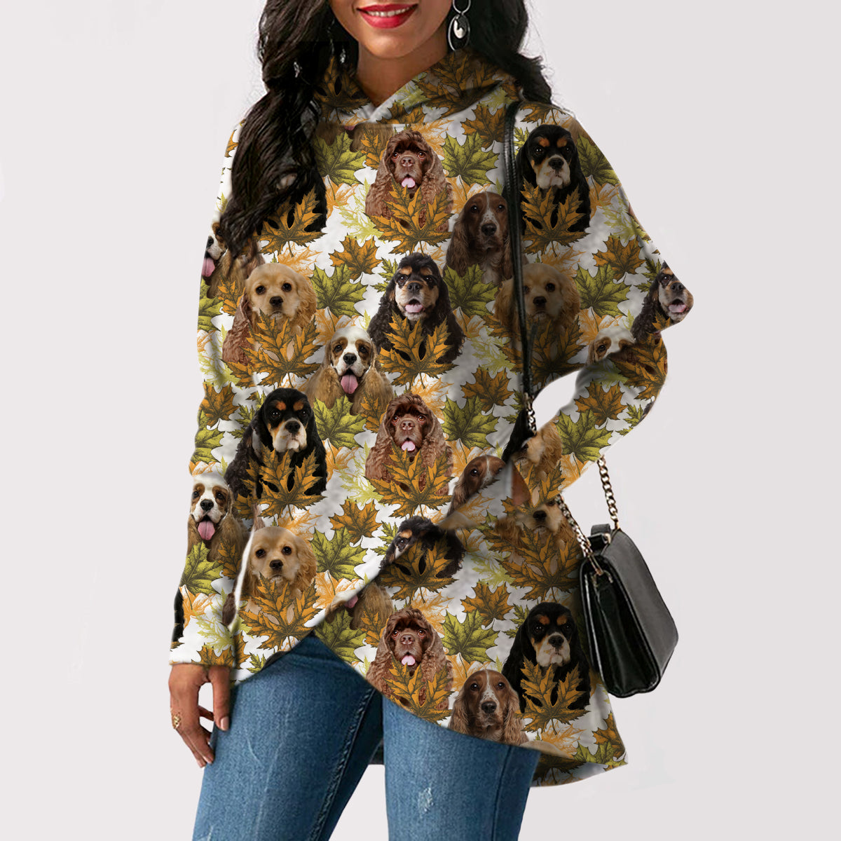 Amerikanischer Cocker Spaniel - Fashion Long Hoodie V1