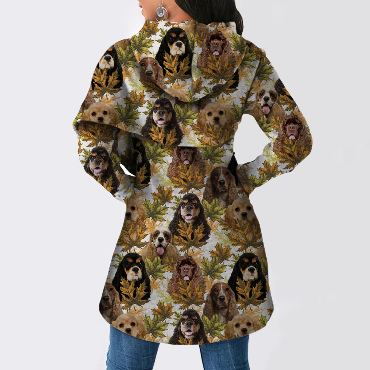 Amerikanischer Cocker Spaniel - Fashion Long Hoodie V1