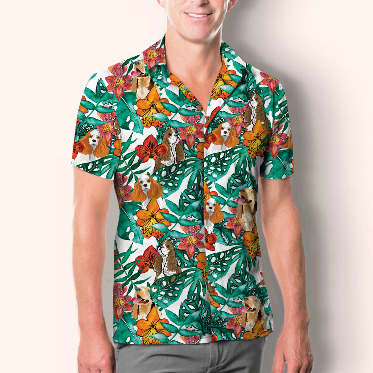 American Cocker Spaniel - Hawaiian Shirt V1