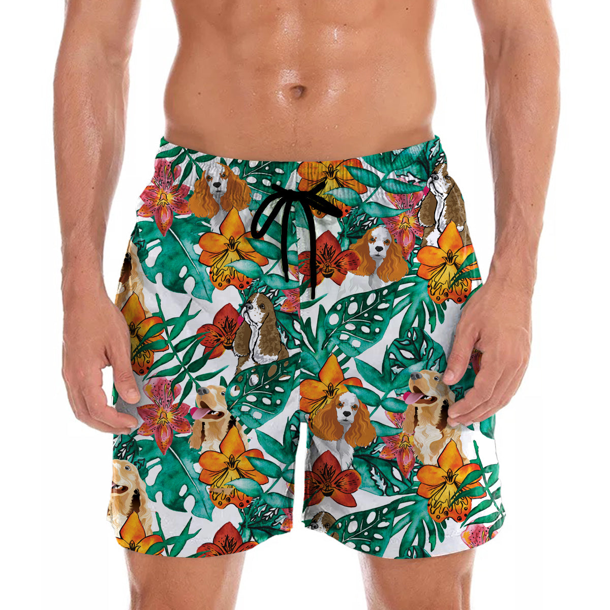 American Cocker Spaniel - Hawaiian Shorts V1