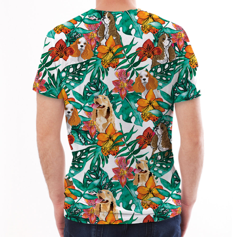 American Cocker Spaniel - Hawaiian T-Shirt V1