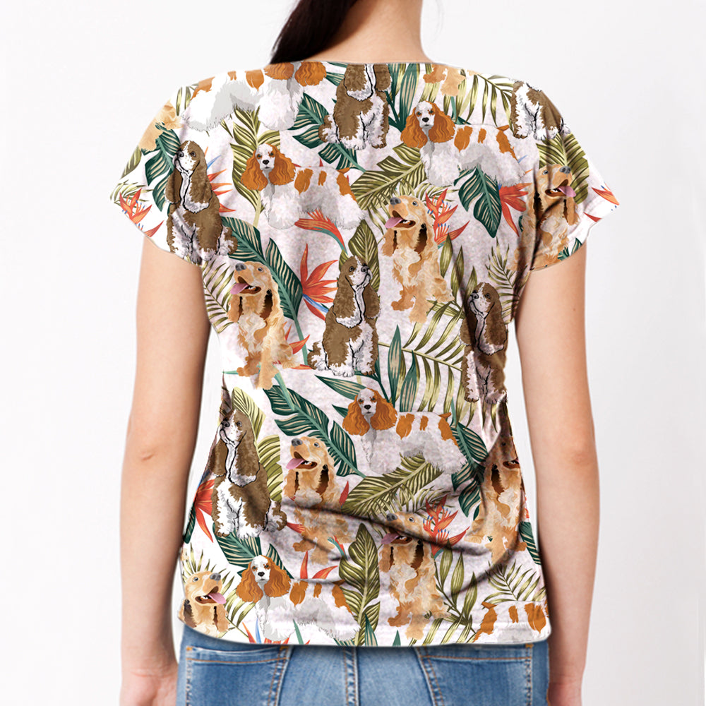 American Cocker Spaniel - Hawaiian T-Shirt V2