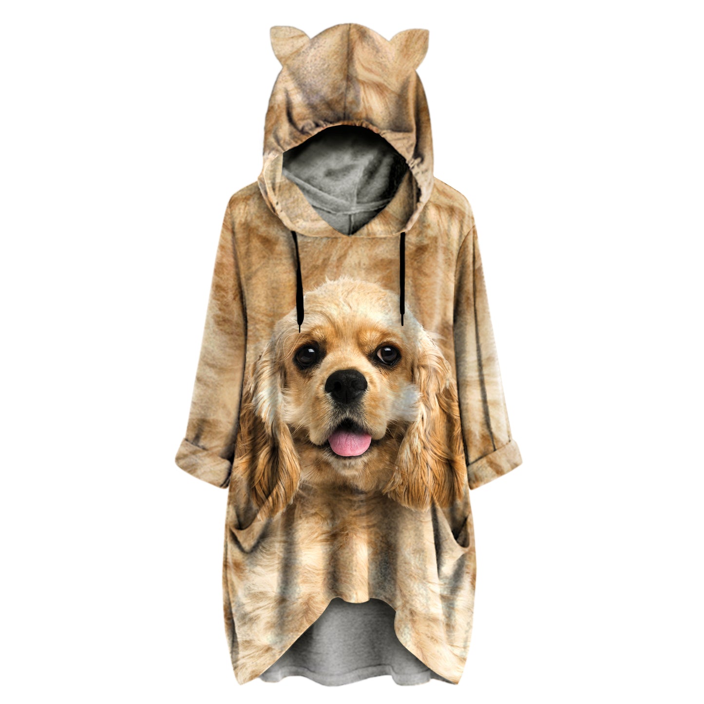 American Cocker Spaniel Mom - Hoodie With Ears V1