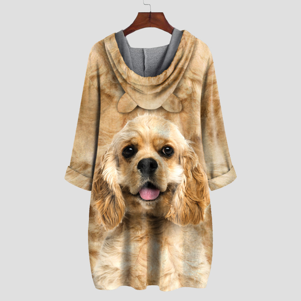 American Cocker Spaniel Mom - Kapuzenpullover mit Ohren V1