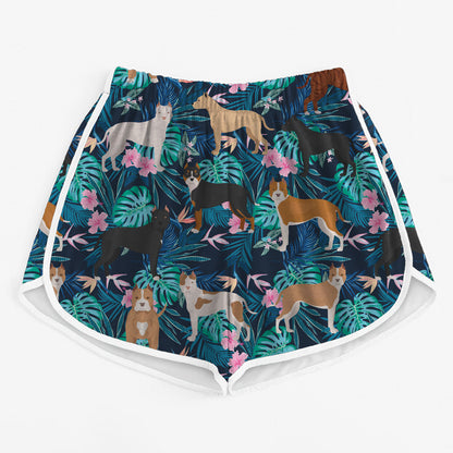 American Staffordshire Terrier - Colorful Women's Running Shorts V1