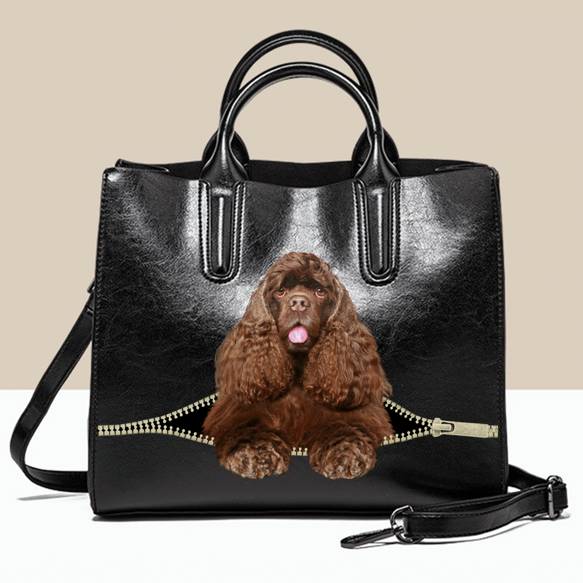 American Cocker Spaniel Luxury Handbag V3