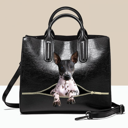 American Hairless Terrier Luxushandtasche V1