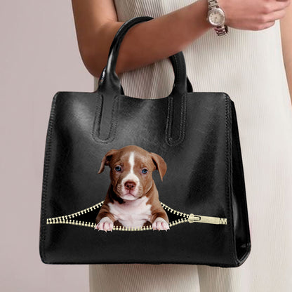American Pit Bull Terrier Luxury Handbag V1