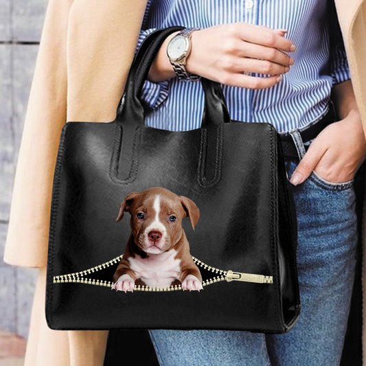 American Pit Bull Terrier Luxury Handbag V1