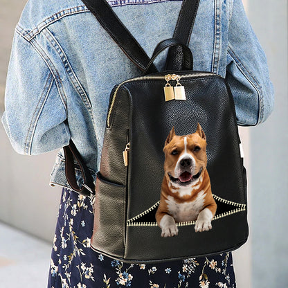 American Staffordshire Terrier Backpack V1