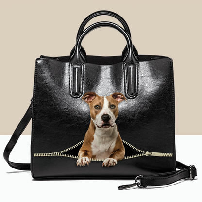Luxus-Handtasche mit amerikanischem Staffordshire-Terrier V1