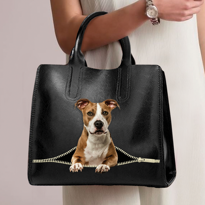 American Staffordshire Terrier Luxury Handbag V1