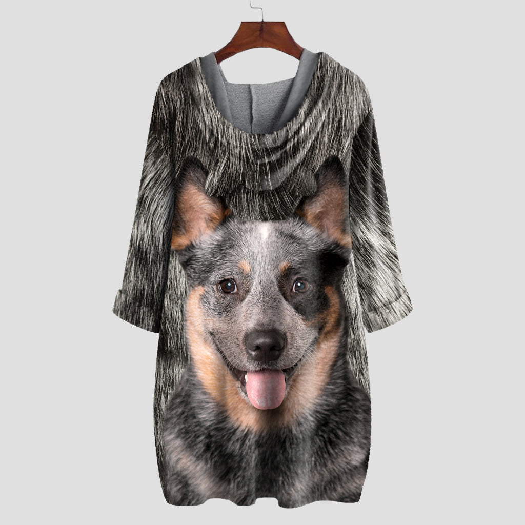 Australian Cattle Mom - Hoodie With Ears V1