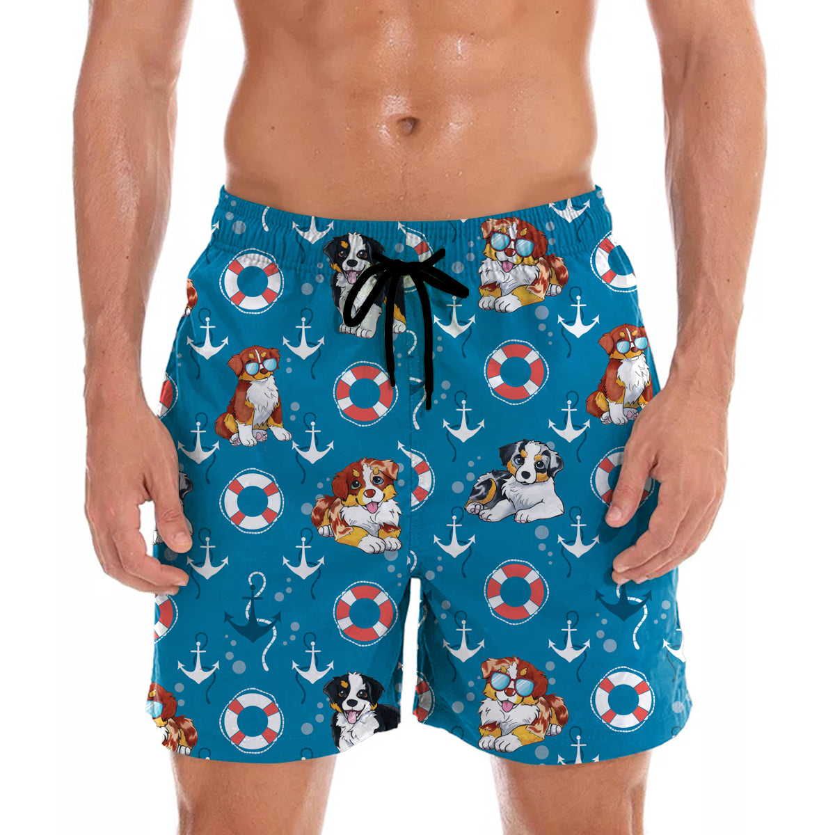 Australian Shepherd - Hawaiian Shorts V1