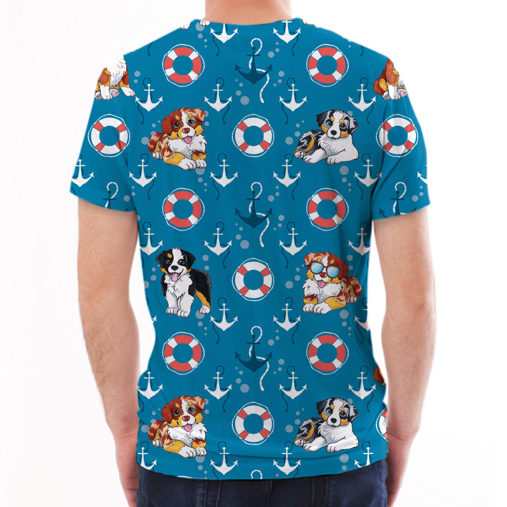 Australischer Schäferhund - Hawaii-T-Shirt V1