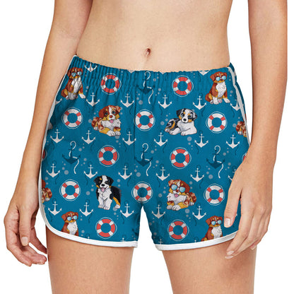 Australian Shepherd - Bunte Damen-Laufshorts V2