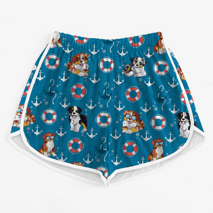 Australian Shepherd - Colorful Women's Running Shorts V2