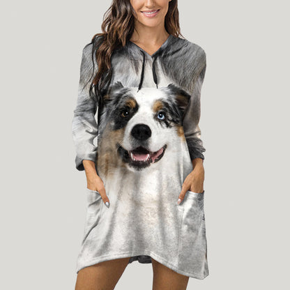 Australian Shepherd Mom - Hoodie With Ears V1