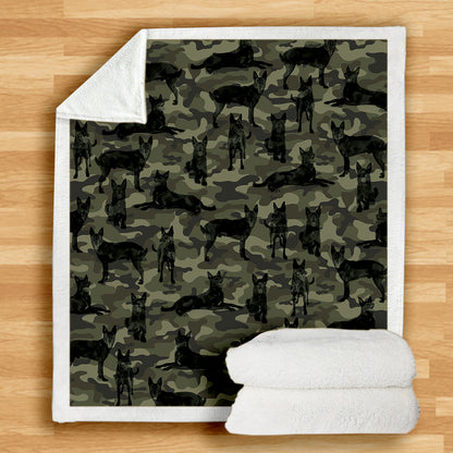 Australische Kelpie-Camouflage-Decke V1